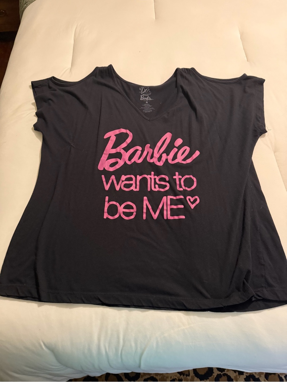 Barbie Pink Graphic Tee for women. Plus size 4x/3x